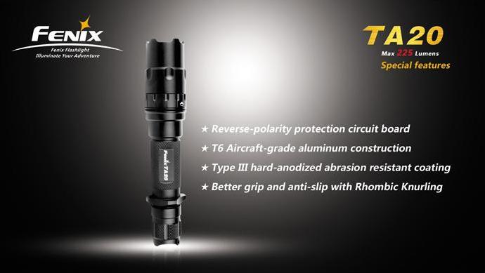 Fenix TA20  Cree Premium Q5 LED Torch / Flashlight